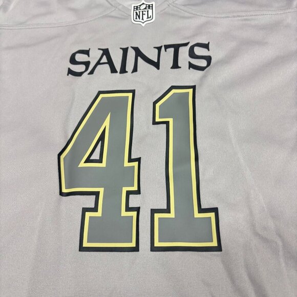 Women's New Orleans Saints Alvin Kamara Nike Gray On Field Jersey Medium - Picture 4 of 8